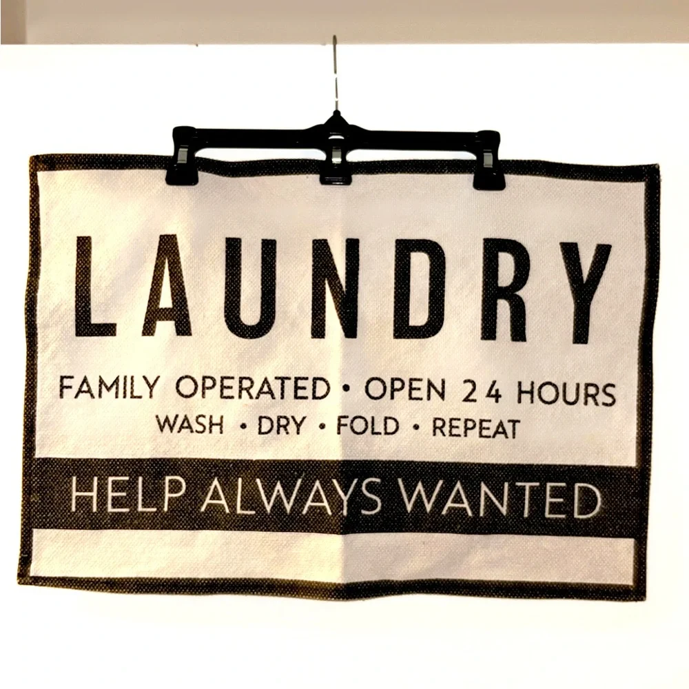 Mat/rug for laundry room, great decor to spice up laundry room